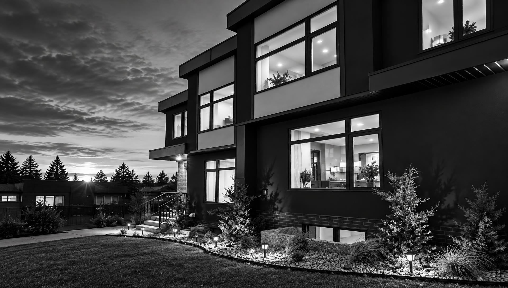 The Duke & Duchess showhomes at dusk